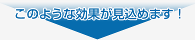 このような効果が見込めます!