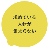 求めている人材が集まらない